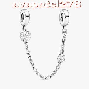 Pandora Daisy Flower Safety Chain Charm